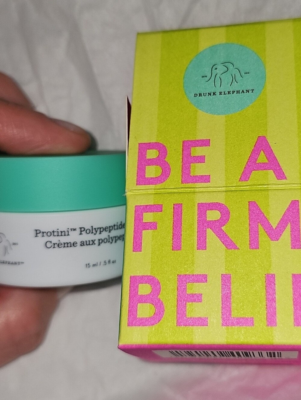 Drunk Elephant Protini Polypeptide Cream with Lime & Teal Packaging
